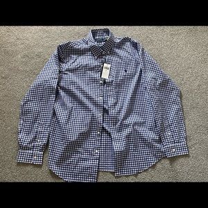 Men’s Polo Long Sleeve Button Up Dress Shirt